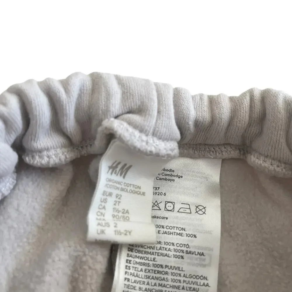 H&M Boys Tan Neutral Pull On Drop Waist Sweatpants size 2T